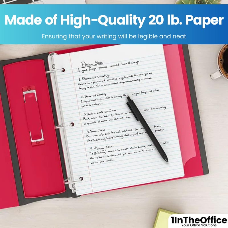 1InTheOffice College Ruled Filler Paper, 8 1/2"" x 11"", 800 Sheets (800 Sheets) - Image 5
